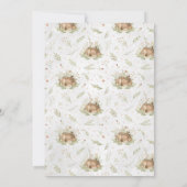 Woodland Deer | Uitnodiging Baby shower bossen (Achterkant)