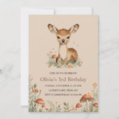 Woodland Deer Verjaardag Rustiek Bos Dieren Kinder Kaart (Voorkant)