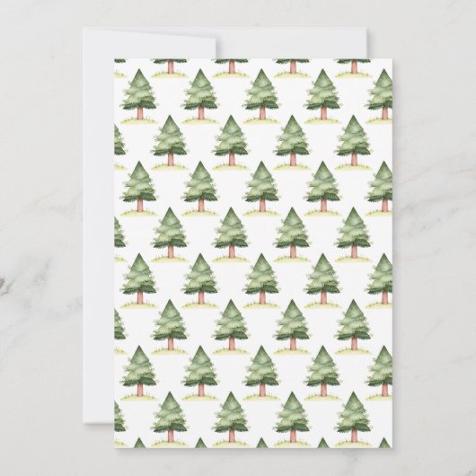 Woodland Deer verjaardagsfeestje uitnodiging (Achterkant)