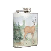 Woodland Deer Vinyl Wrapped Flask Heupfles (Rechts)