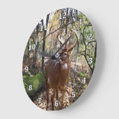 Woodland Deer Wall Clock Grote Klok (Hoek)