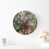Woodland Deer Wall Clock Grote Klok (Huis)