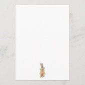 Woodland Deer Waterverf Floral Baby shower Kaart (Achterkant)