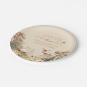 Woodland Deer Whimsical Eerste Verjaardag Papieren Bordje (Gekanteld)