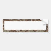 Woodland Desert Camouflage (met wit) Bumpersticker (Voorkant)