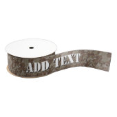 Woodland Desert Militair Camouflage Patroon Grosgrain Lint (Spoel)