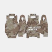Woodland Desert Military Camouflage Bedankdoosjes (Uitgevouwen)