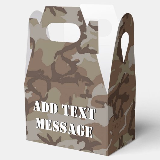 Woodland Desert Military Camouflage Bedankdoosjes (Geopend)