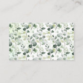 Woodland Diaper Raffle Ticket Baby shower Kaart (Achterkant)