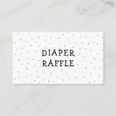 Woodland dier Fox luier verloting tickets Informatiekaartje (Achterkant)