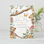 Woodland dieren avontuur 2 back choises kaart (Staand voorkant)