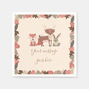 Woodland Dieren Baby Shower Servet