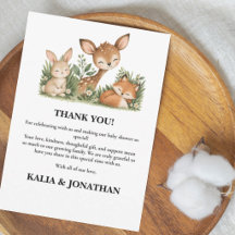 Woodland Dieren Boho Groene Baby Shower