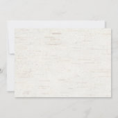 Woodland dieren bos vrienden meisje baby shower kaart (Achterkant)