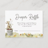Woodland Dieren Douche Luier Raffle Informatiekaartje (Voorkant)
