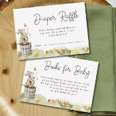 Woodland Dieren Douche Luier Raffle Informatiekaartje