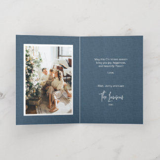 Woodland Dieren Folie Kerstmis Kaart