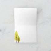 Woodland Dieren Gevouwen Dank u kaart 2 (Binnen)