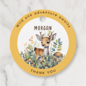 Woodland dieren herten gunsten dank u geschenk dec bedankjes labels (Voorkant)