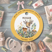 Woodland dieren herten gunsten dank u geschenk dec bedankjes labels