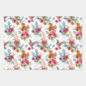 Woodland Dieren Kerst inpakpapier (Voorkant)