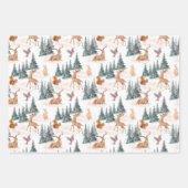 Woodland Dieren Kerst inpakpapier (Voorkant 3)