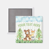 Woodland Dieren Koelkast Magnet (Voorkant / Achterkant)