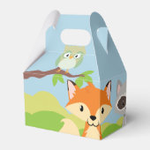 Woodland Dieren Thema Party Favor Box Bedankdoosjes (Achterkant)