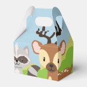 Woodland Dieren Thema Party Favor Box Bedankdoosjes (Voorkant Zijde)