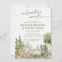 Woodland Dieren Verjaardagsfeestje Woodsy