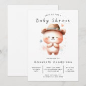 Woodland Digital Beer Baby shower Kaart (Voorkant / Achterkant)