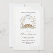 Woodland Dreams Fawn Cottage Baby Shower Kaart (Voorkant)