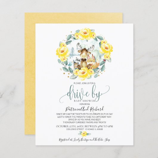 Woodland Drive by Baby shower Budget Invision (Voorkant / Achterkant)