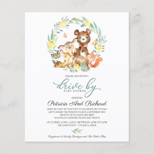 Woodland Drive by Baby shower Budget Invision (Voorkant)