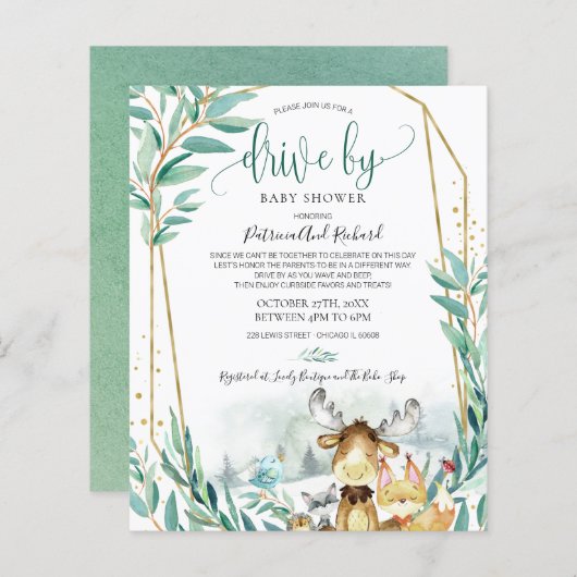 Woodland Drive by Baby shower Budget Invision (Voorkant / Achterkant)