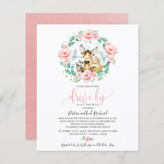 Woodland Drive by Baby shower Budget Invision (Voorkant / Achterkant)