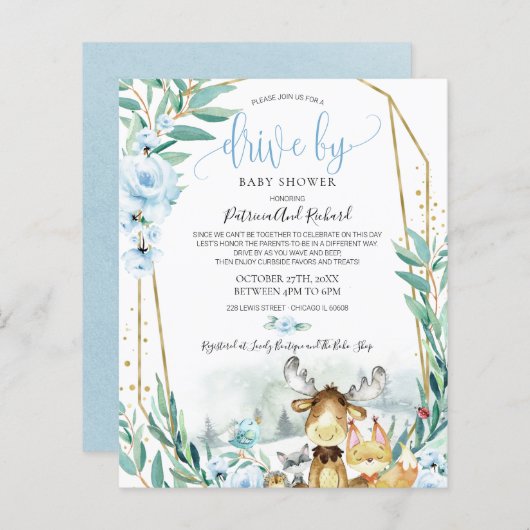 Woodland Drive by Baby shower Budget Invision (Voorkant / Achterkant)