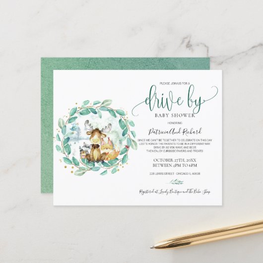 Woodland Drive by Baby shower Budget Invision (Voorkant / Achterkant in situ)