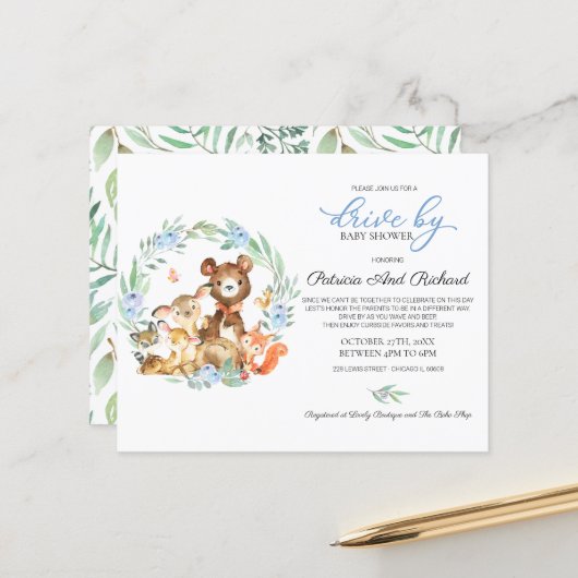 Woodland Drive by Baby shower Budget Invision (Voorkant / Achterkant in situ)