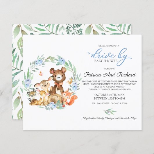 Woodland Drive by Baby shower Budget Invision (Voorkant / Achterkant)