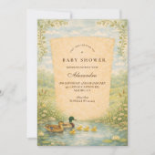 Woodland Duck Baby Shower Kaart (Voorkant)
