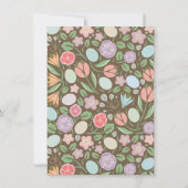 Woodland Easter Egg Hunt Invitation II Kaart (Achterkant)