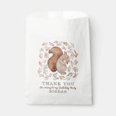 Woodland Eekhoorn & Foliage Dank u Bedankzakje (Voorkant)