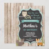 Woodland, eerste verjaardag kaart (Voorkant / Achterkant)