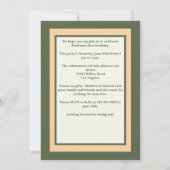 Woodland eerste verjaardag kaart (Achterkant)