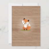 Woodland eerste verjaardag uitnodiging (Achterkant)