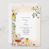 Woodland Elegant Forest Wedding Invitation Kaart (Voorkant)