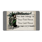 Woodland Elf (gepersonaliseerde boekenplaat) Etiket (Voorkant)