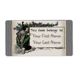 Woodland Elf (gepersonaliseerde boekenplaat) Etiket