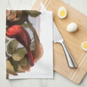 Woodland Elf in Nest: Antiek Bird Sprite Fairy Theedoek (Quarter Fold)